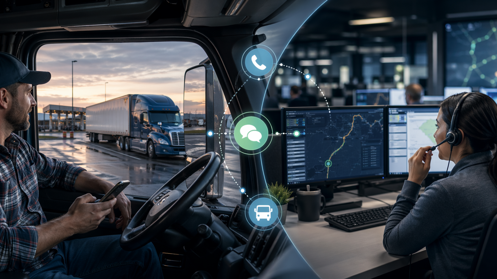 Driver communication in trucking operations