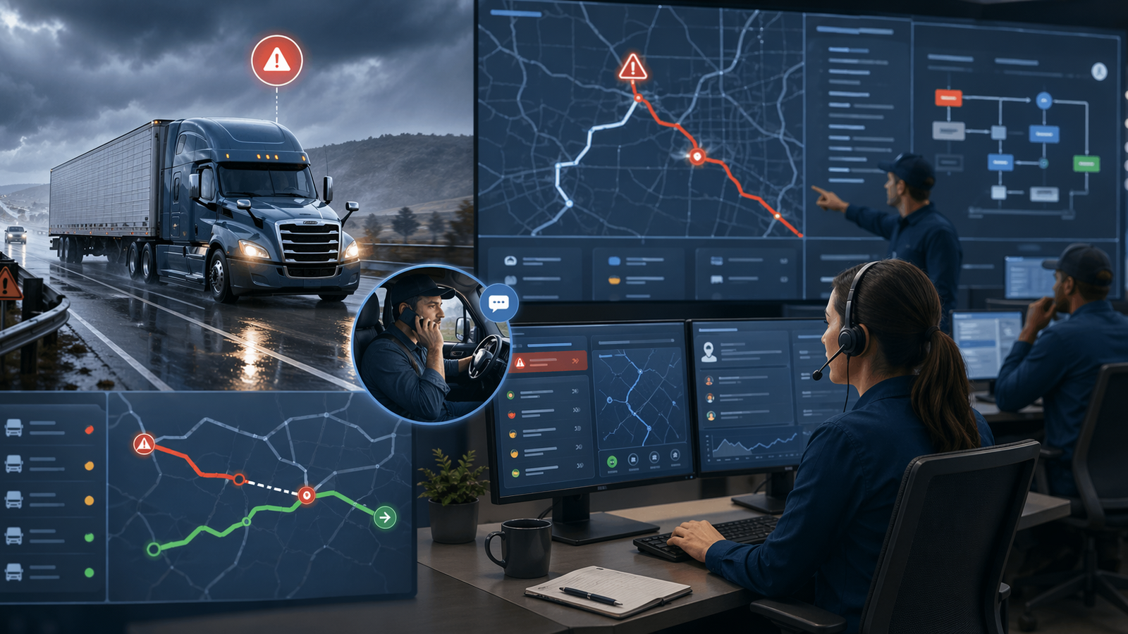 Trucking exception management workflows