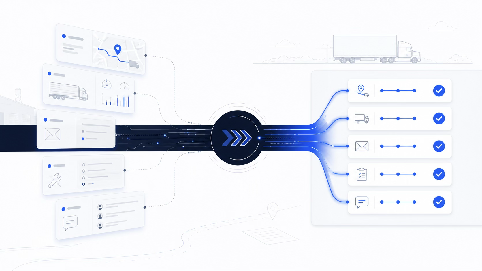 Practical AI for trucking that executes work across the systems carriers already run